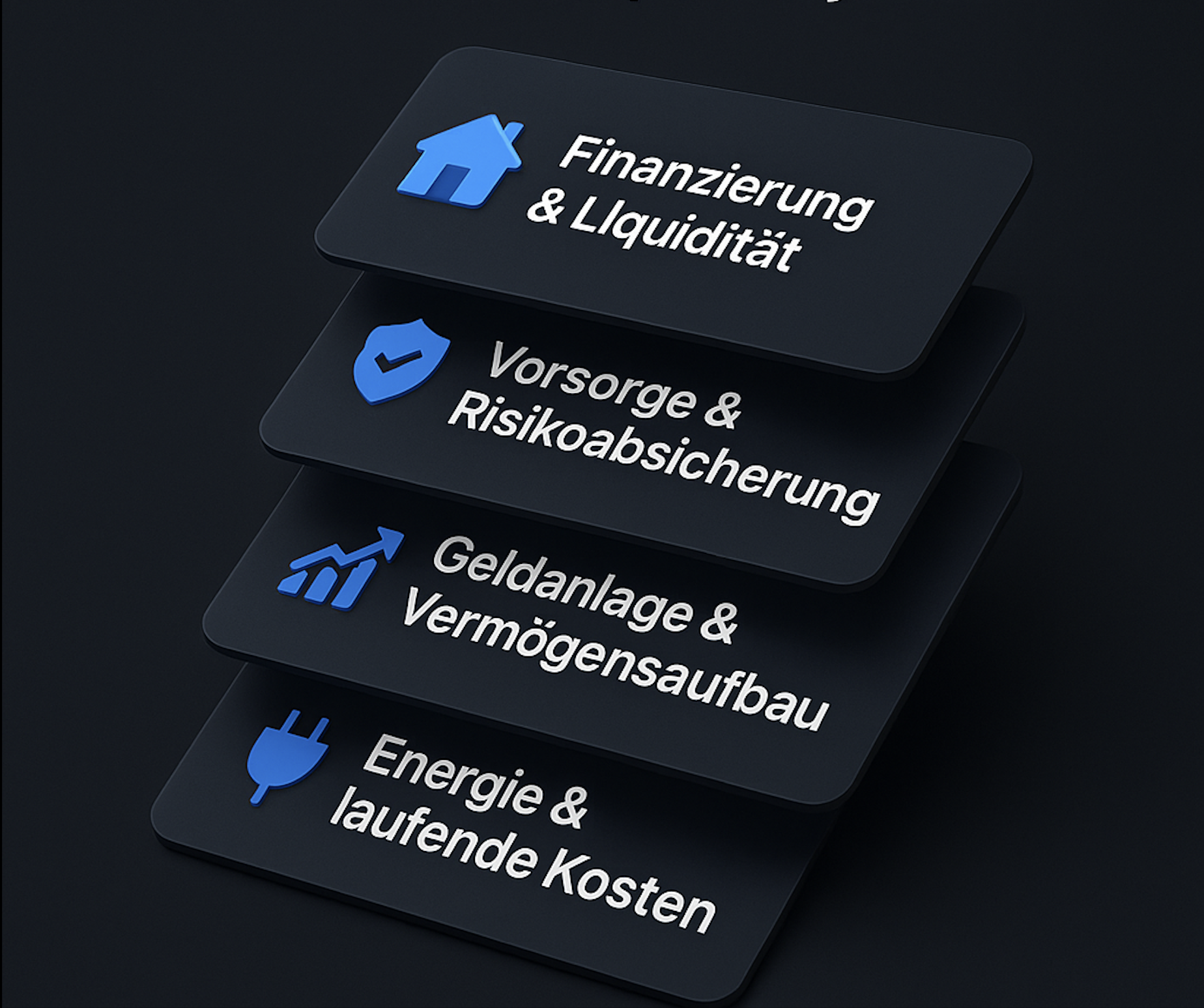 Die vier Allfinanz-Bausteine