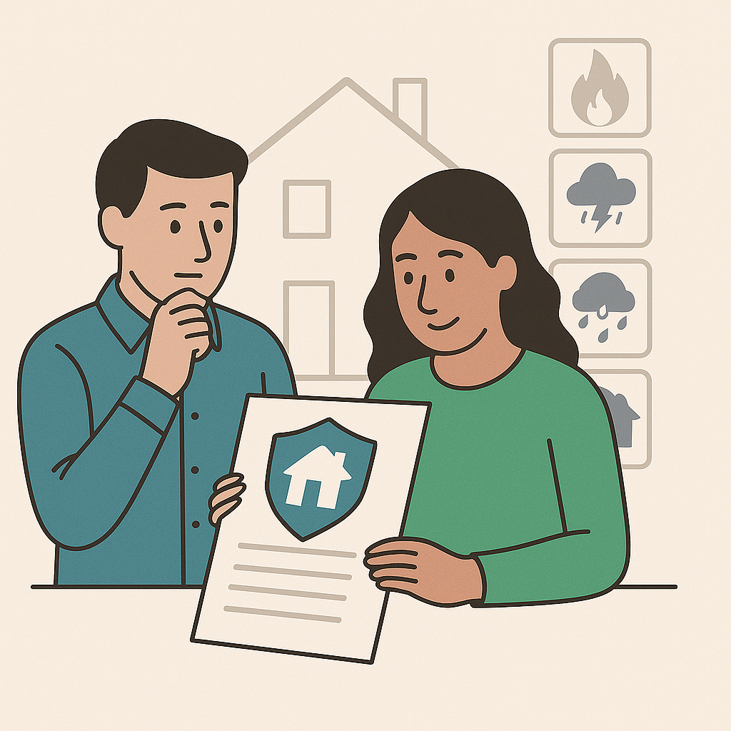 Schäden am Wohngebäude durch Sturm oder Wasser